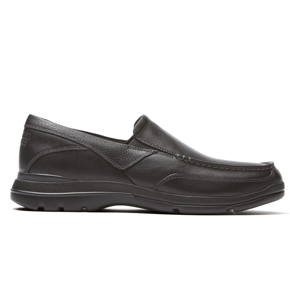 Sapato Vela Rockport Homem Pretas - City Play Two - 70243FKMJ